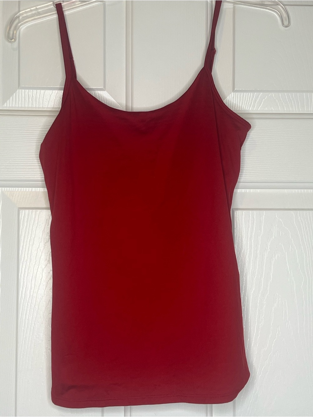 New York & Company Red Layered Cami Tank Top Size M